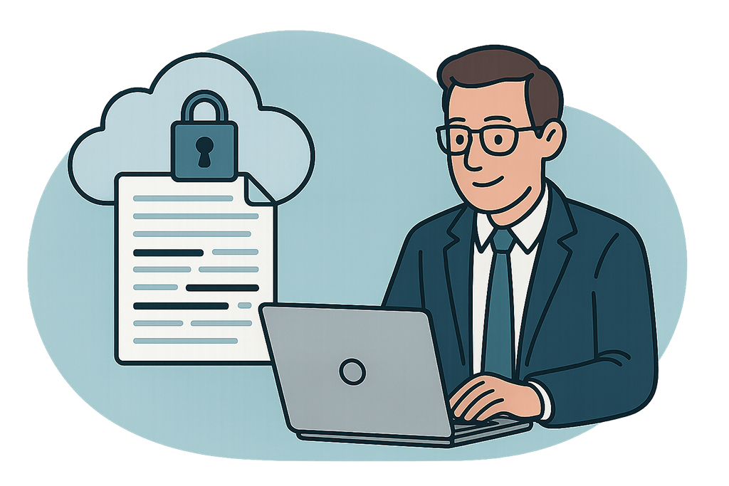 Secure legal transcription system for firms with user permissions Secure, SOC 2-compliant transcription tool dashboard for law firms